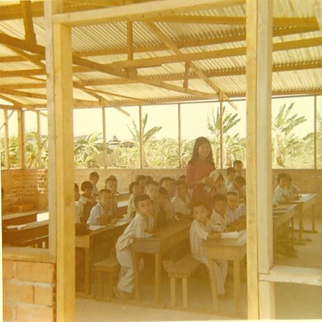 This is a school class room near Hoa Long.  A VC tunnel was discovered just outside the class room.